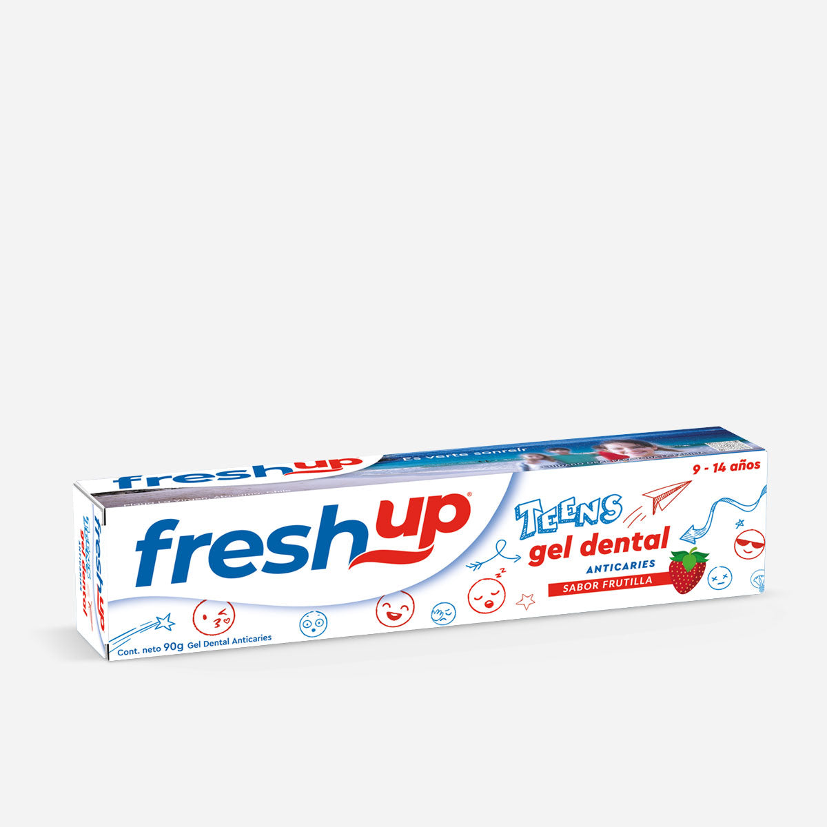 Gel dental teens anticaries sabor frutilla