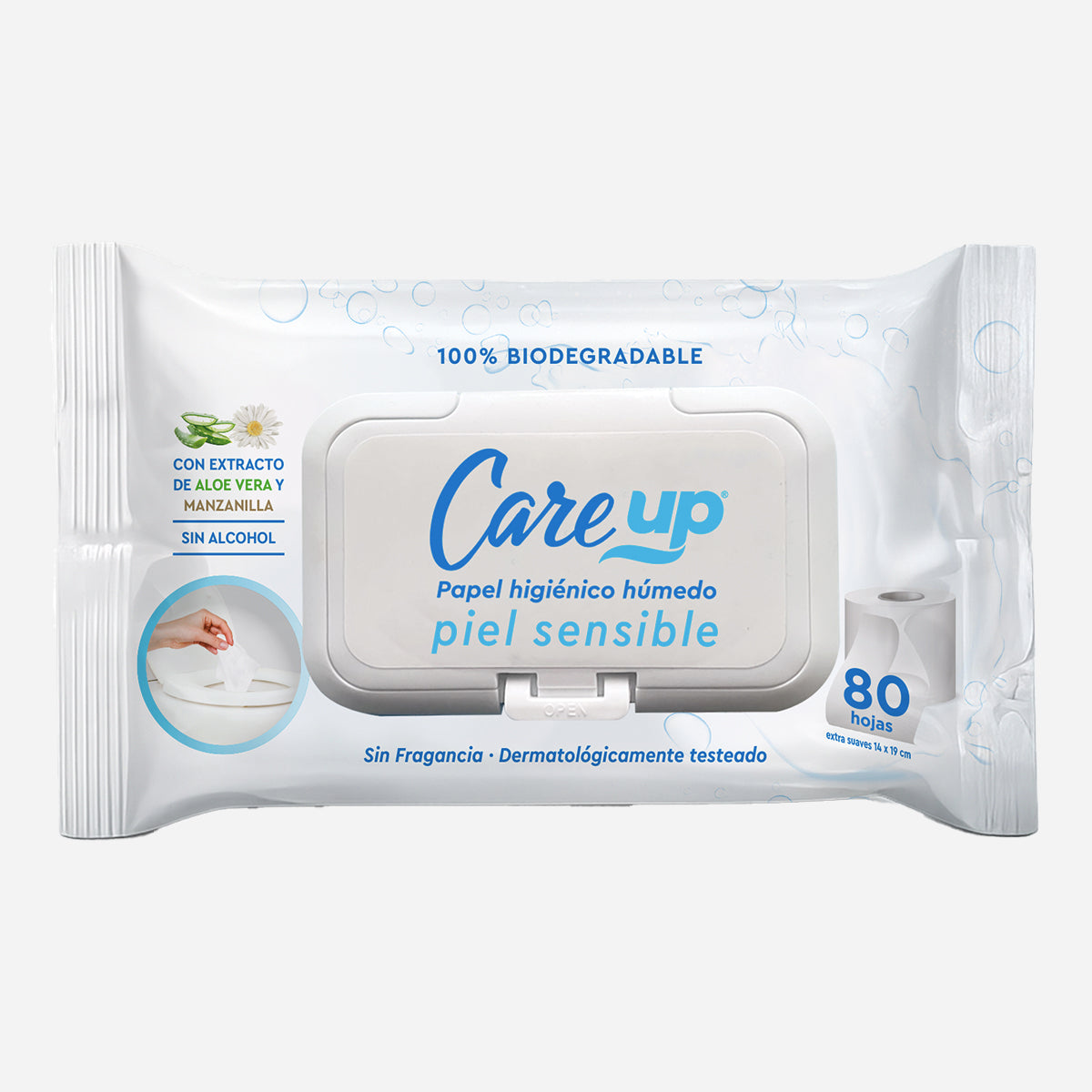 Papel Higiénico Húmedo Piel Sensible - Caja 24 unidades